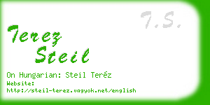 terez steil business card